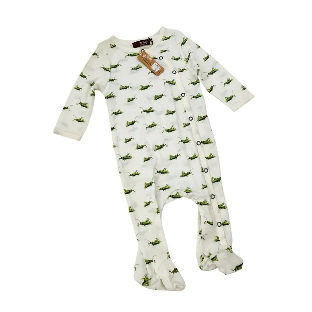 Milkbarn Grasshopper footsie one piece